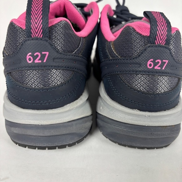 New Balance Work Shoes/Low Boots, Gray Pink, 627 Industrial Steel Toe, Sneaker - Picture 10 of 11